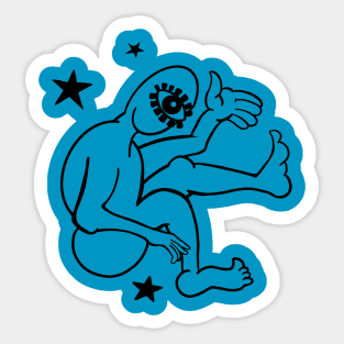 Crazy Club Cyclops Sticker